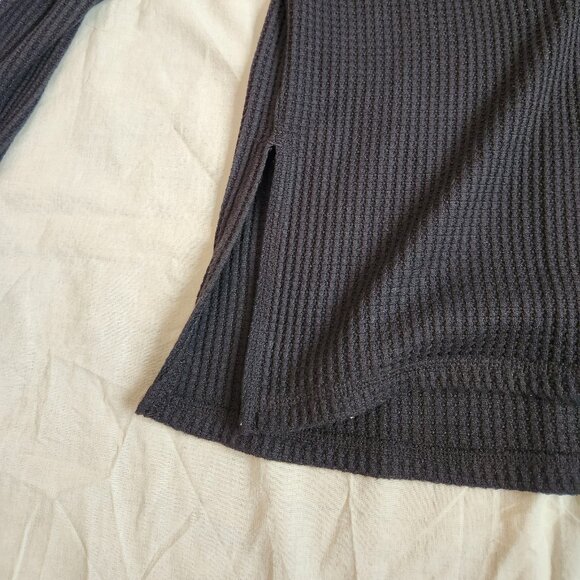 Abercrombie Cozy Long-Sleeve Waffle Crew Top - XXS - Picture 6 of 9